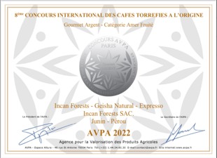 AVPA Paris Silver Medal 2022